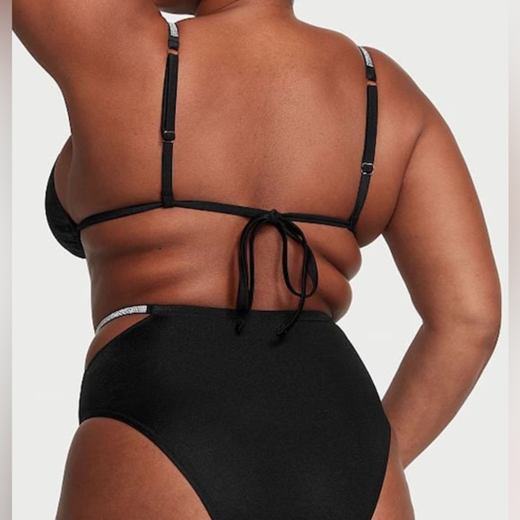 NWT Victoria's Secret Swim Shine Strap Triangle Bikini Top - Picture 3 of 3